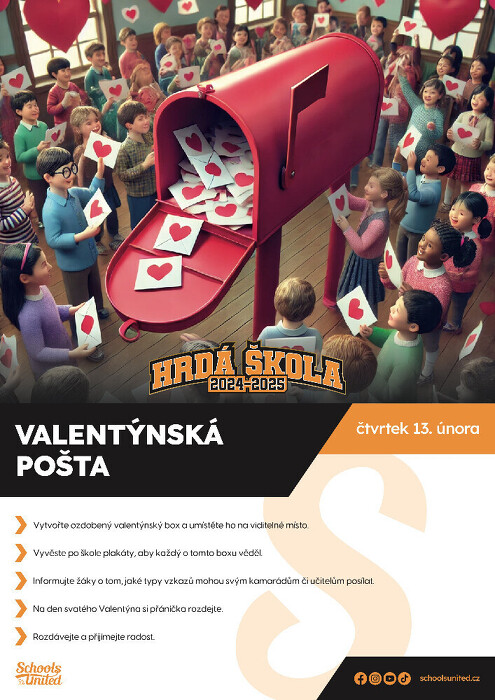 Valentýnská pošta (v rámci Hrdé školy) - projekt